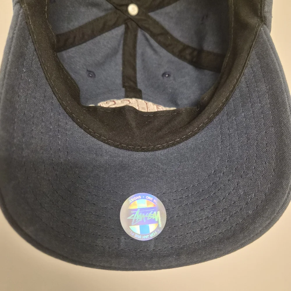Navy Stüssy 1980 embroidered logo cap - Picture 6 of 9